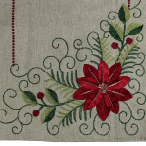 CAMINO NAVIDENO DE GALA DORADO